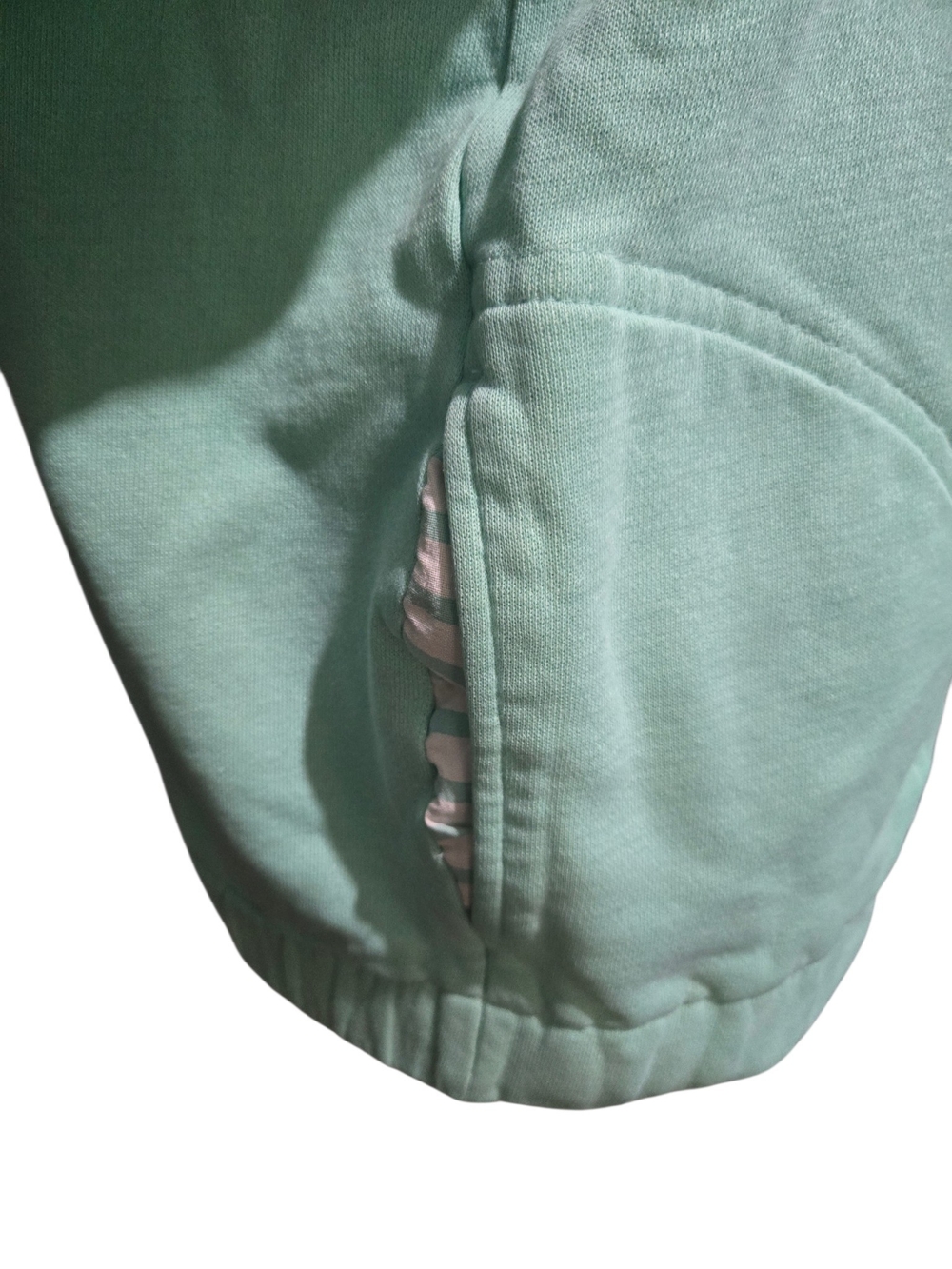 Vintage Guitarra Mint Green Striped Quarter Zip Pullover L - Picture 4 of 9